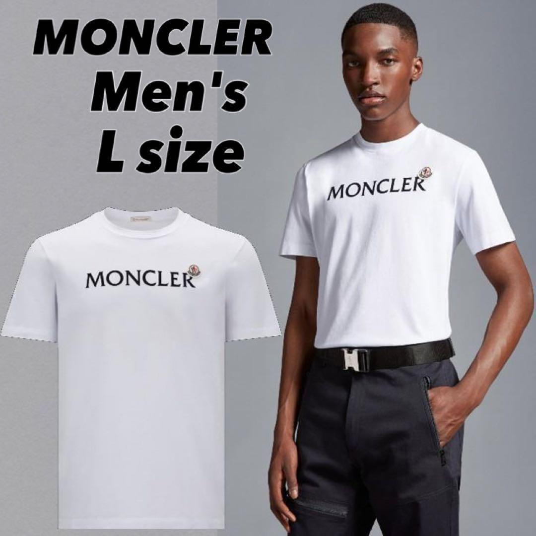 新品未使用】MONCLER モンクレール ロゴ Tシャツ White ホワイト L
