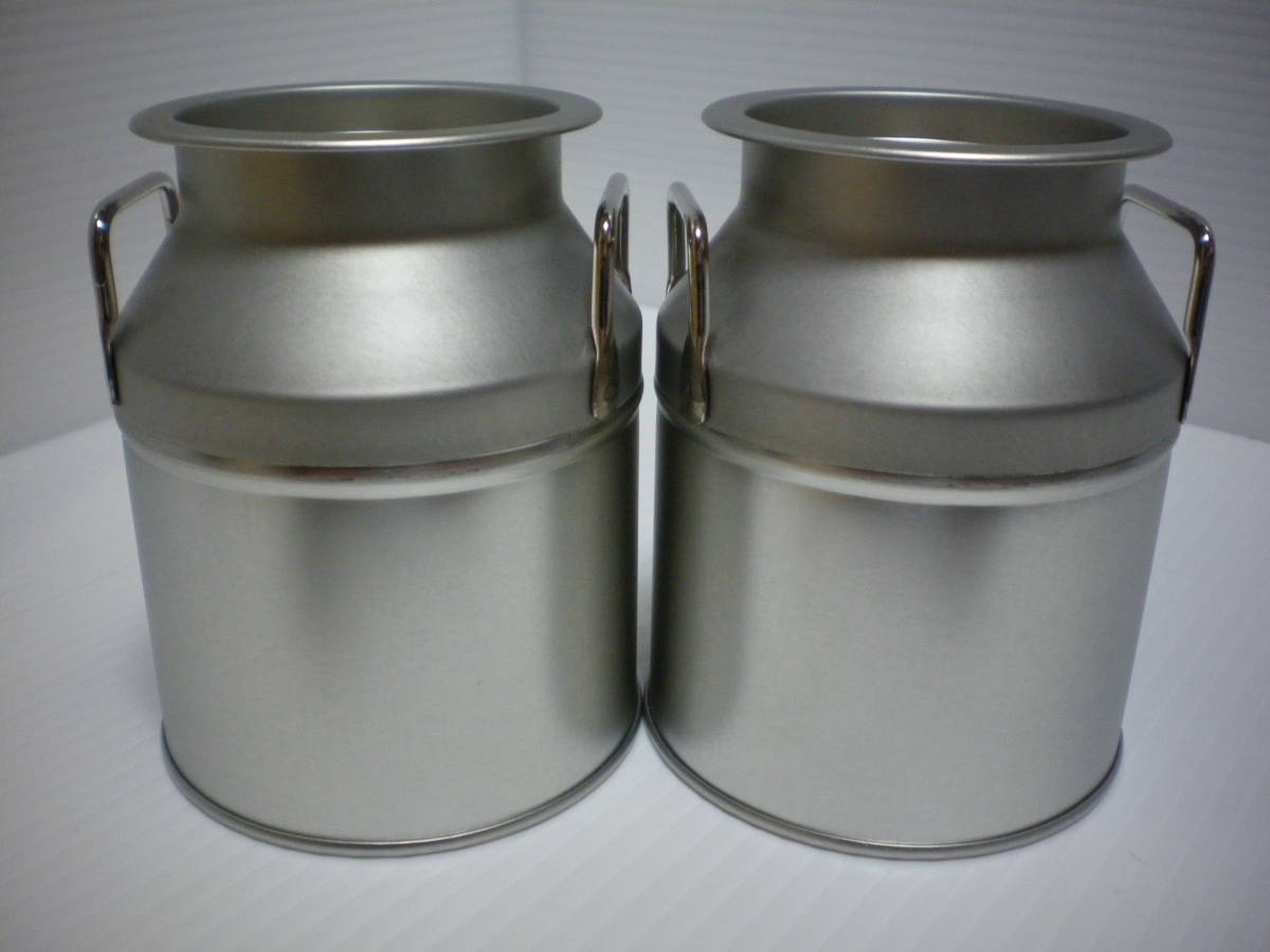 2個セット ミルク缶タイプ 小物入れ(小) 牛乳缶 ミルクポット 2個セット ミルク缶タイプ 小物入れ(小) 牛乳缶 ミルクポット