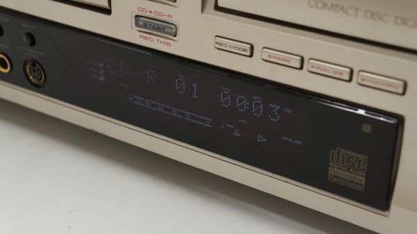 Pioneer パイオニア CDレコーダー CDプレーヤー 3CDチェンジャー PDR-WD70 リモコン付き ※ジャンク品 000Y950_画像8
