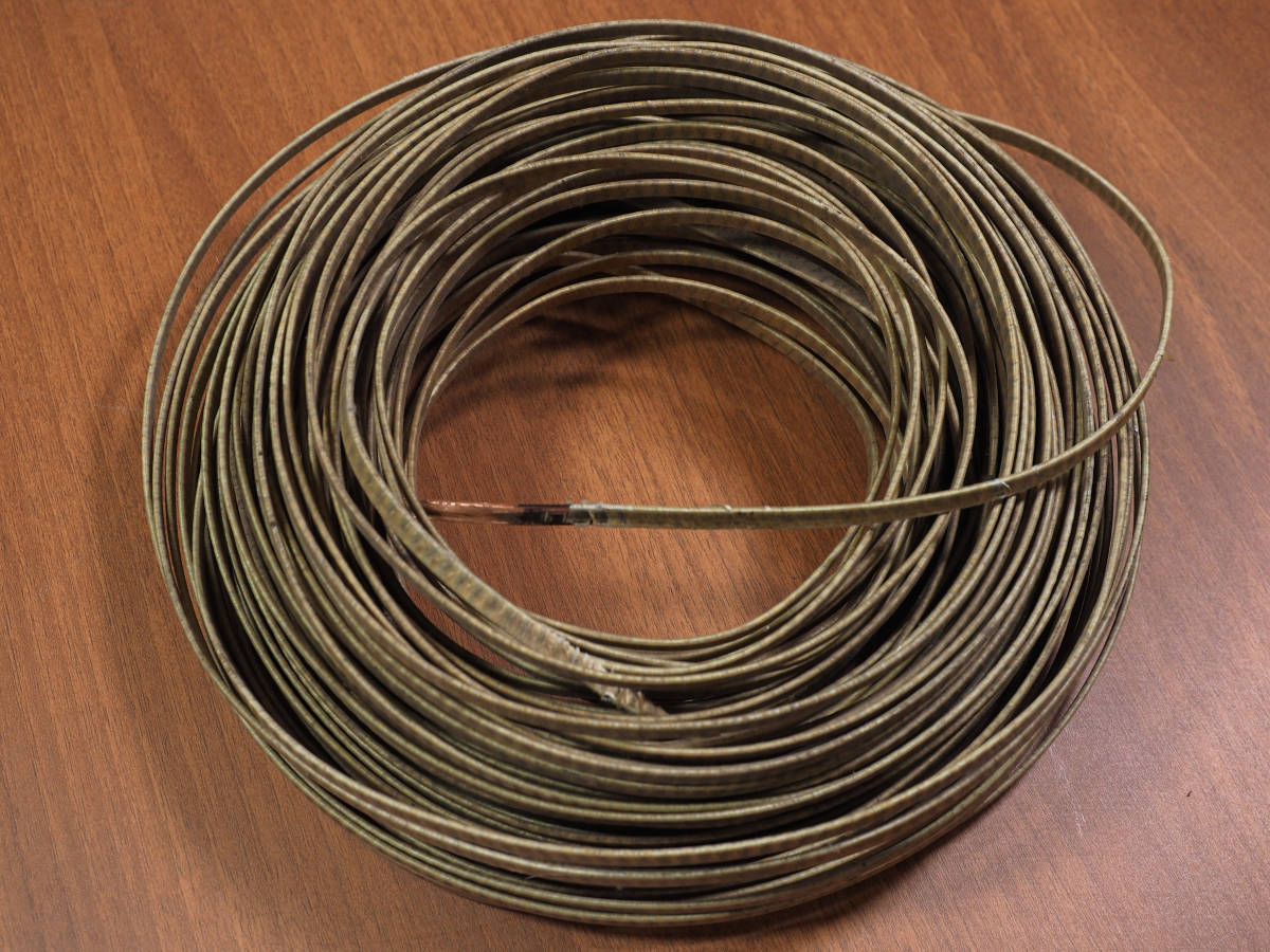 1.8 x 6.25 mm, 1m, Russia made . Vintage Cubic wire flat angle copper stick paper .....1980 year pcs copper line 