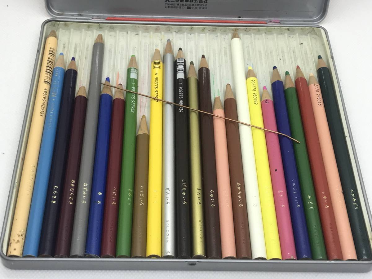 1FC* Mitsubishi карандаш акционерное общество цветные карандаши 24 цвет Disney Mickey Mouse не комплект самый левый. стрекоза производства. крышка ось оторван, отходит иметь 