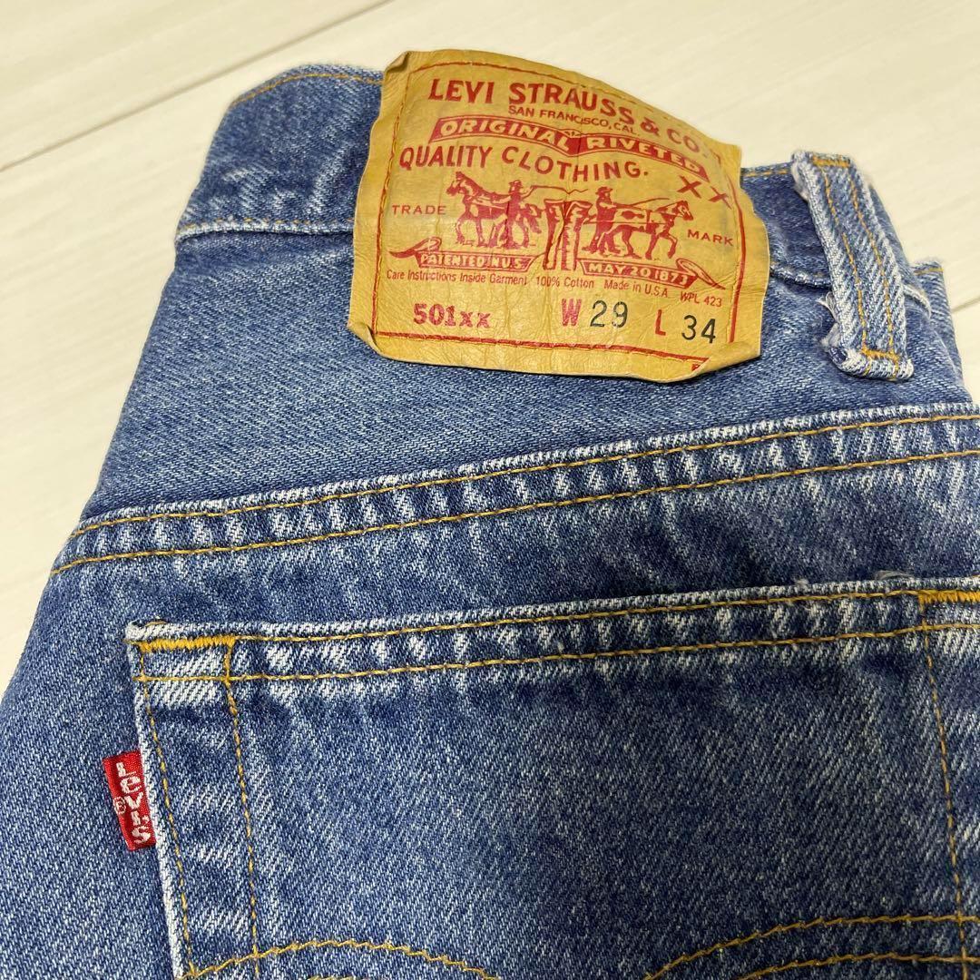 USA製 Levi's 501xx 濃紺 デニムパンツ W29 L34 リーバイス ジーンズ