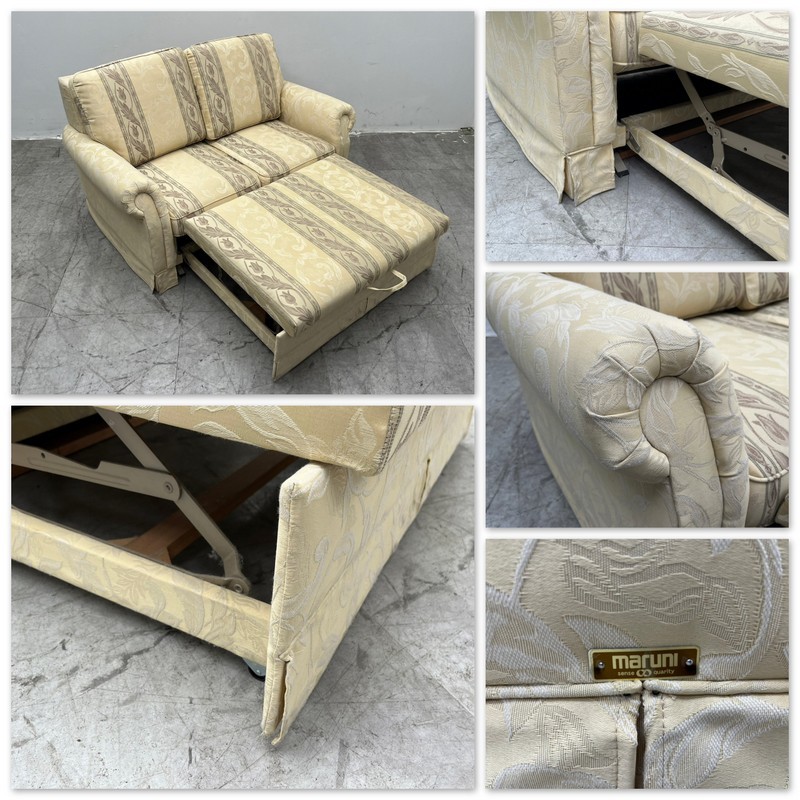 まとめ買いでお得 T3387☆展示美品☆マルニ☆ソファベッド☆ラブソファ