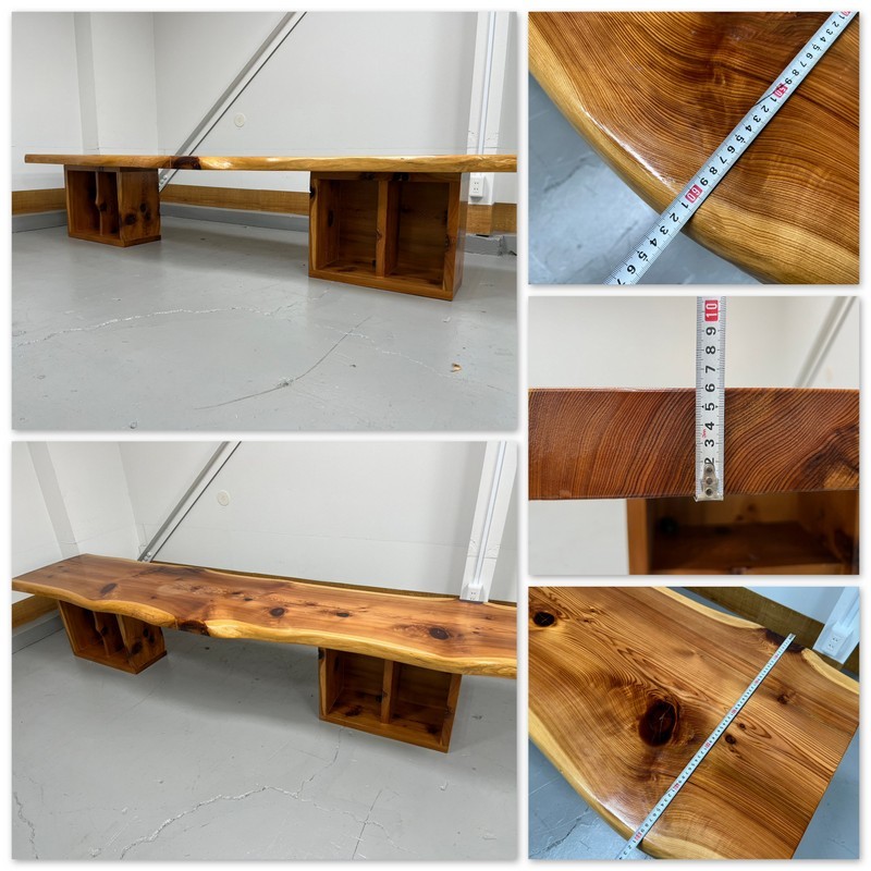 T3365☆美品☆極上の逸品☆一枚板☆座卓☆テーブル☆コンソール☆高さ