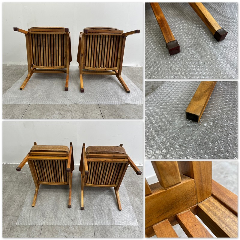 F3440☆展示美品☆WTW☆ダイニングチェア☆2脚set☆西海岸スタイル