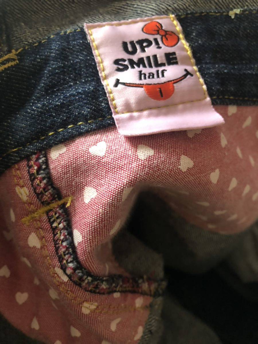 upsmile アップスマイル☆デニムオーバーオール やや難あり_画像9