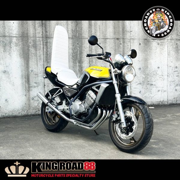 【全国送料無料■期間限定 】カワサキ / バリオスⅠ型 / ZR250A ☆ KingRoad88 / 3段シート / エナメル / ホワイト /三段シート_画像1