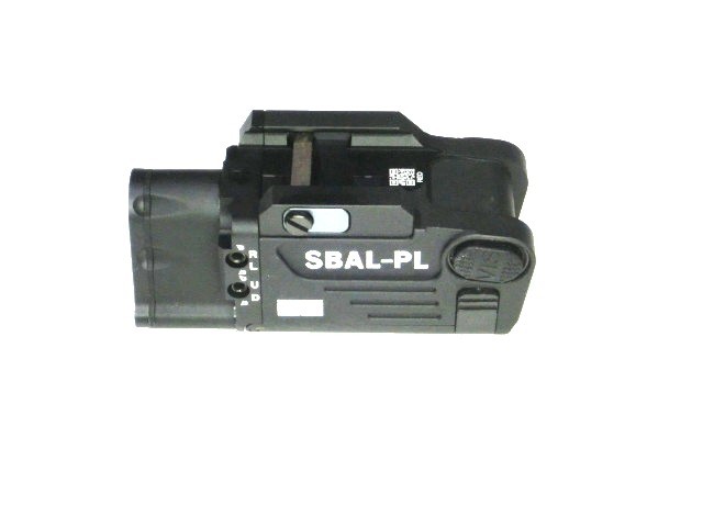 SBAL-PL型ピストルライト黒ストロボ機能20mmレイル用新品ハンドガン用フラッシュライト。