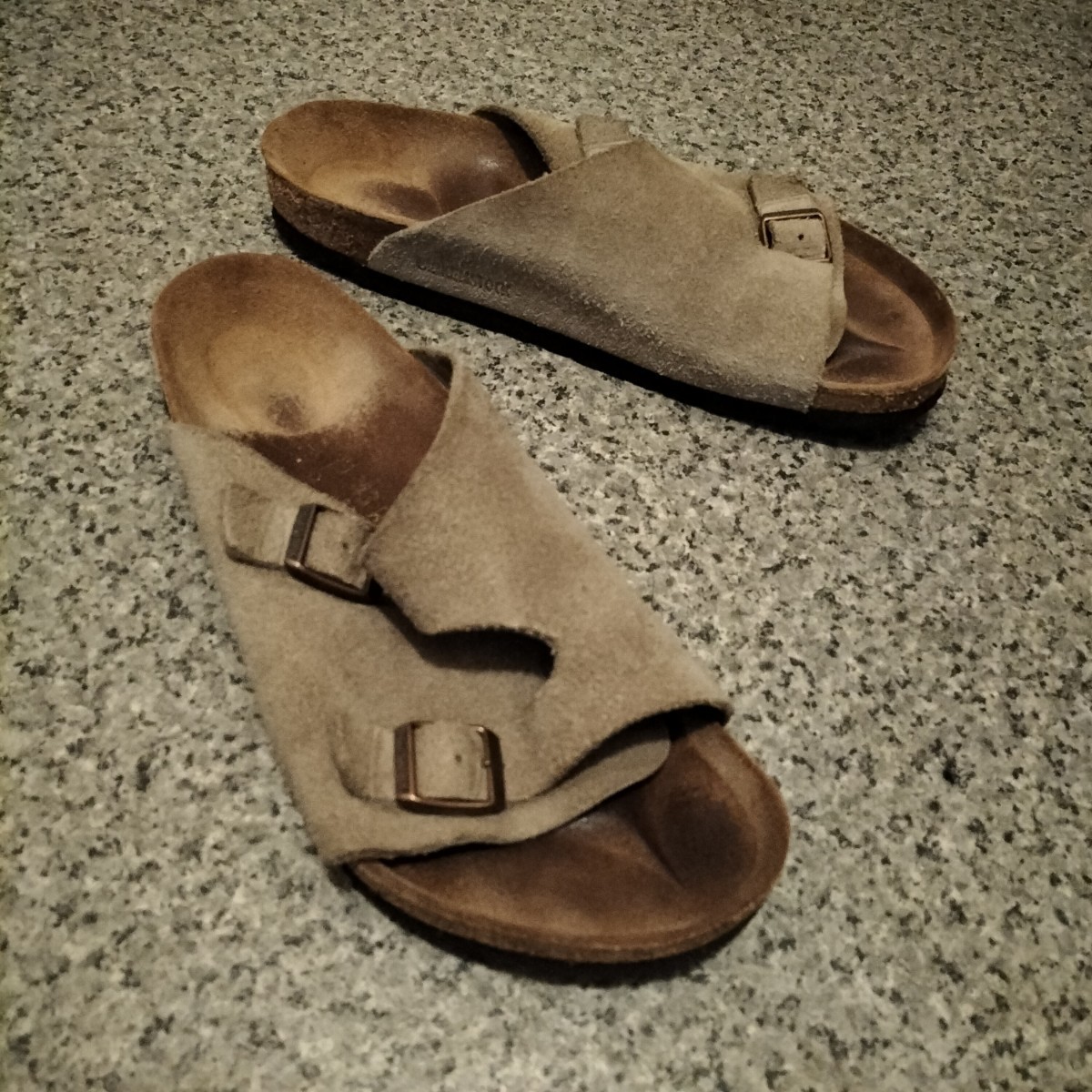 ★ビルケンシュトック チューリッヒ トープ スエード サンダル レギュラー幅 サイズ43 28cm BIRKENSTOCK USED 古着_画像2