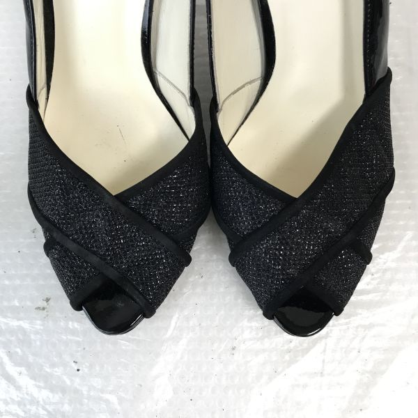 日本製★ランバン/LANVIN Collection★エナメルパンプス【24.0/黒/BLACK】靴/サンダル/Shoes/pumps◆Q-158_画像10