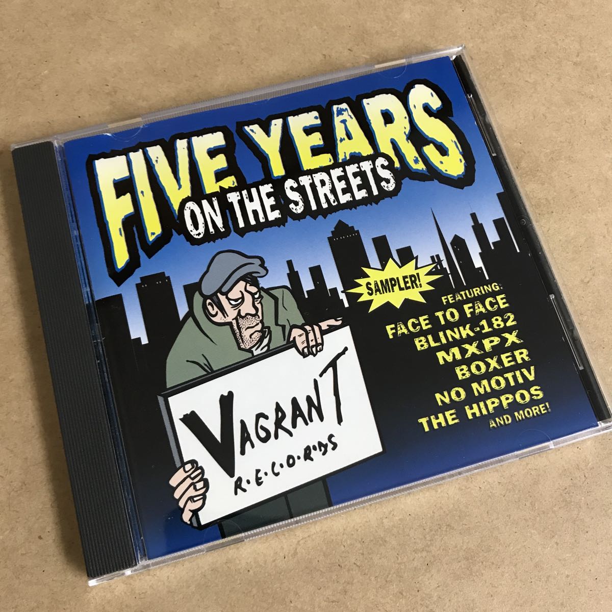 VAGRANT RECORDSコンピ■FIVE YEARS ON THE STREETS■FACE TO FACE/BLINK182/NO MOTIV/BOXER/UNWRITTEN LAW/FAR/DOWN BY LAW/MXPX/J CHURCH_画像1