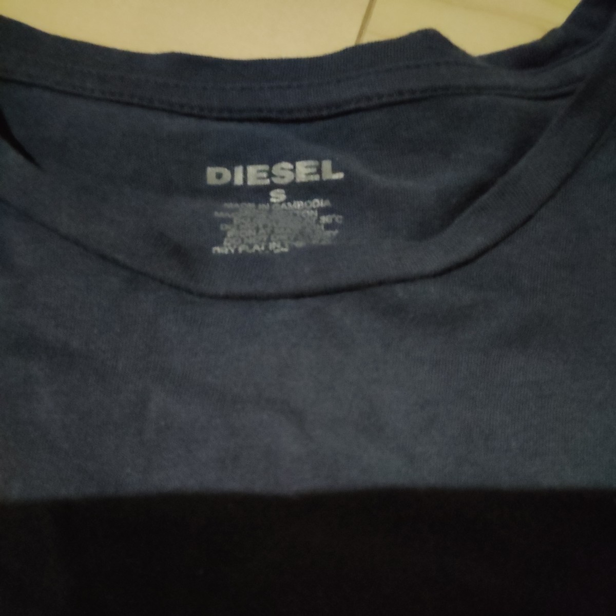 DIESEL ディーゼル Tシャツ Sサイズ Navy ネイビー 送料込み_画像3