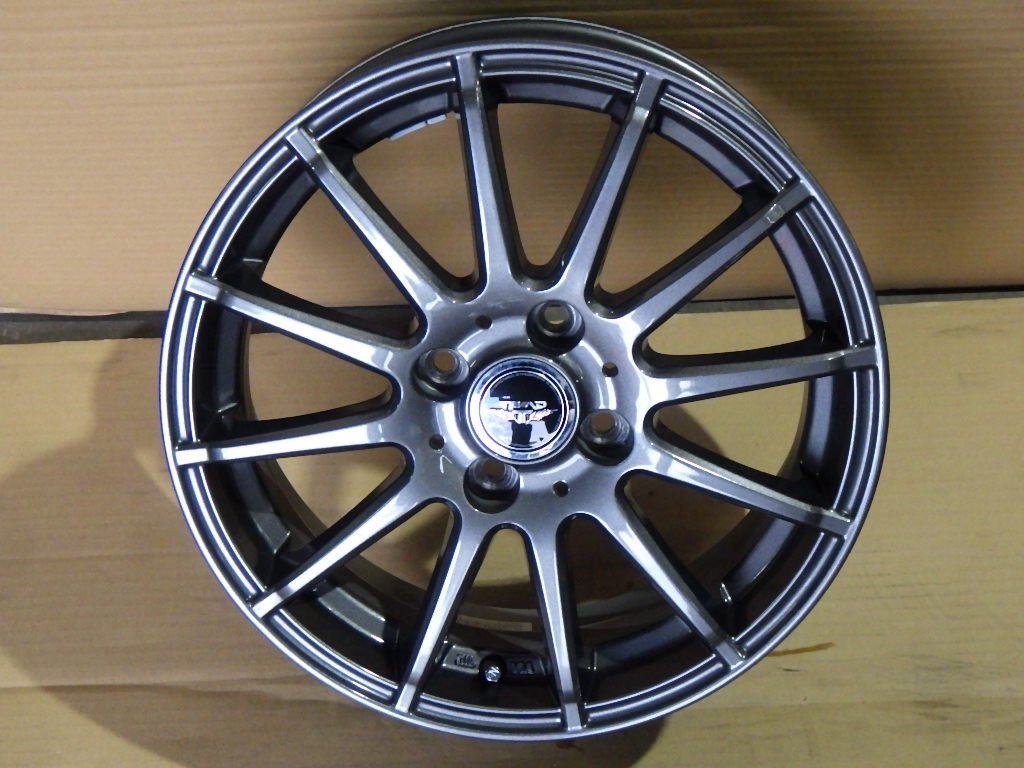 TEAD weds 15インチ アルミホイール 4本 15-5.5J +42 100-4H 【個人宅