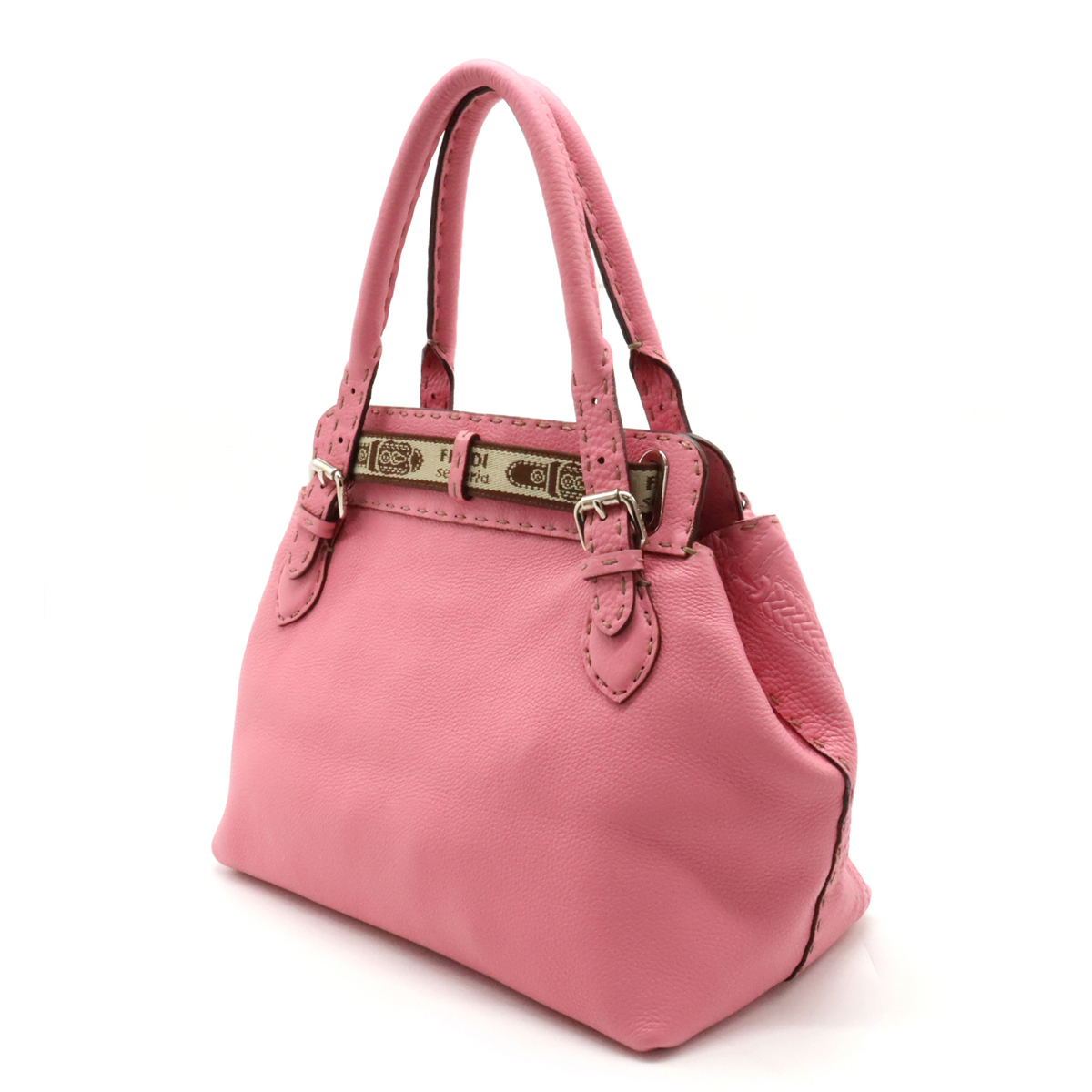 FENDI フェンディ セレリア ヴィラボルゲーゼ ハンドバッグ レザー