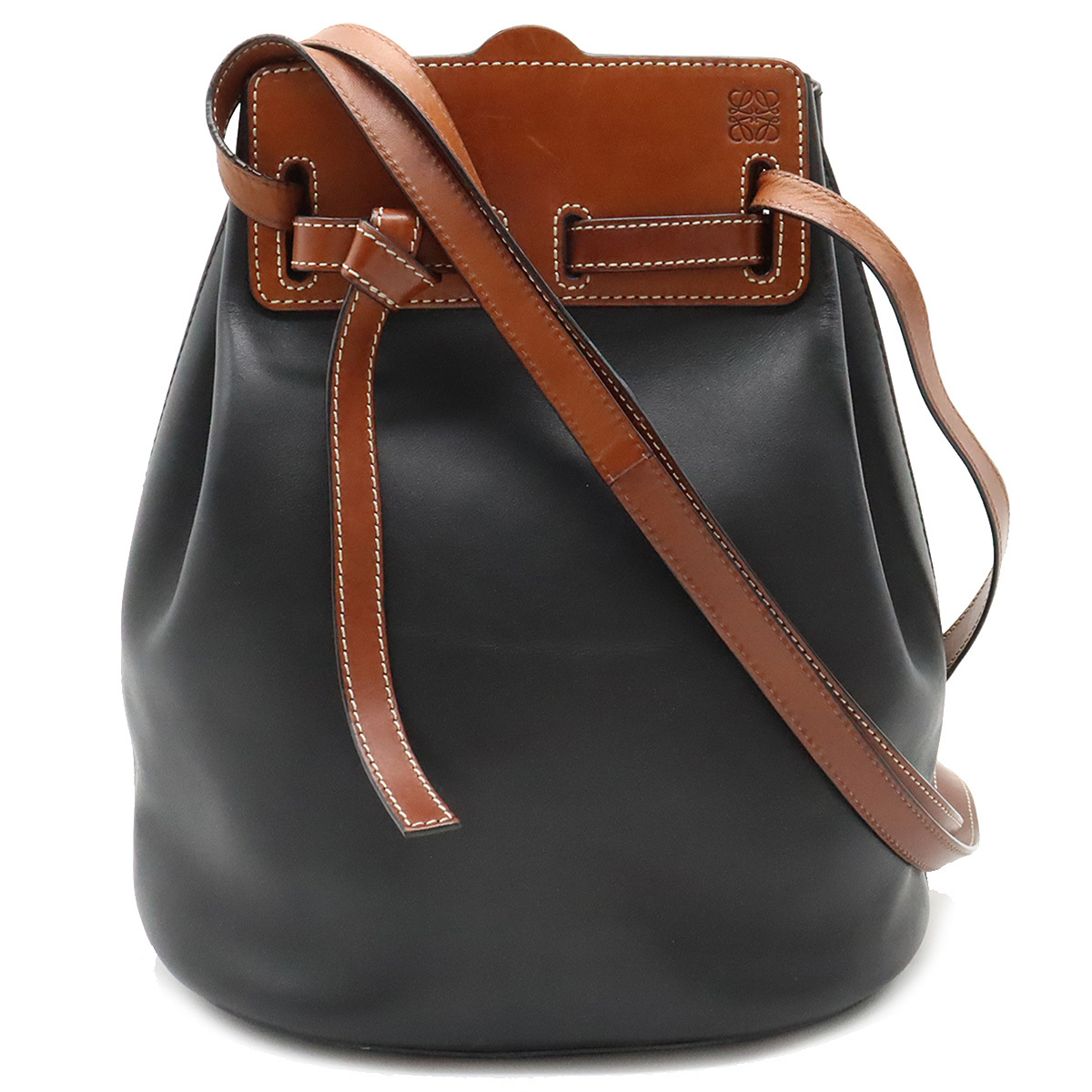 LOEWE ロエベ ラゾ ショルダートート トートバッグ 巾着 レザー バイ