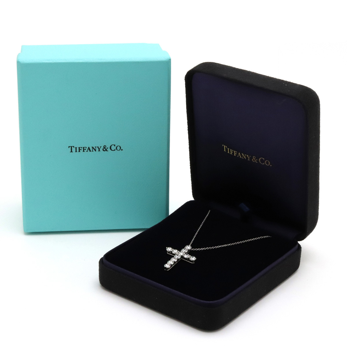 【新品仕上げ済】TIFFANY&Co. ティファニー クロス ペンダント ラージクロス ネックレス Pt950 プラチナ_画像7