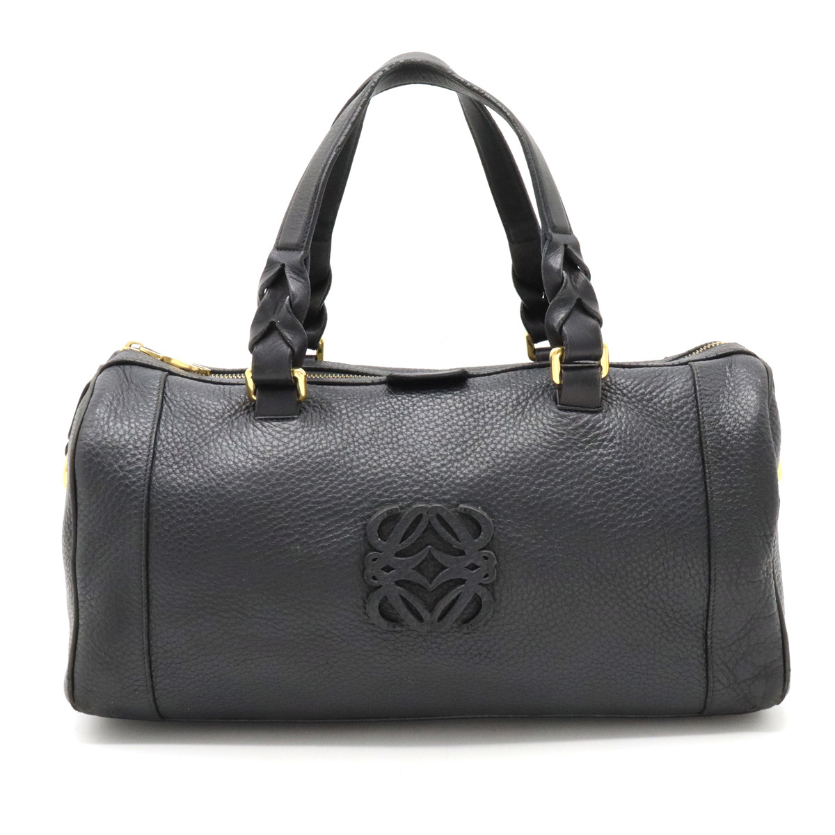 LOEWE ロエベ フスタ35 ハンドバッグ ミニボストンバッグ ブラック 黒