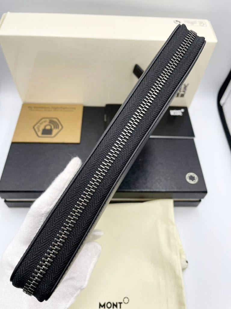 未使用品 モンブラン トラベルウォレット 長財布 小銭入れ付き 118278