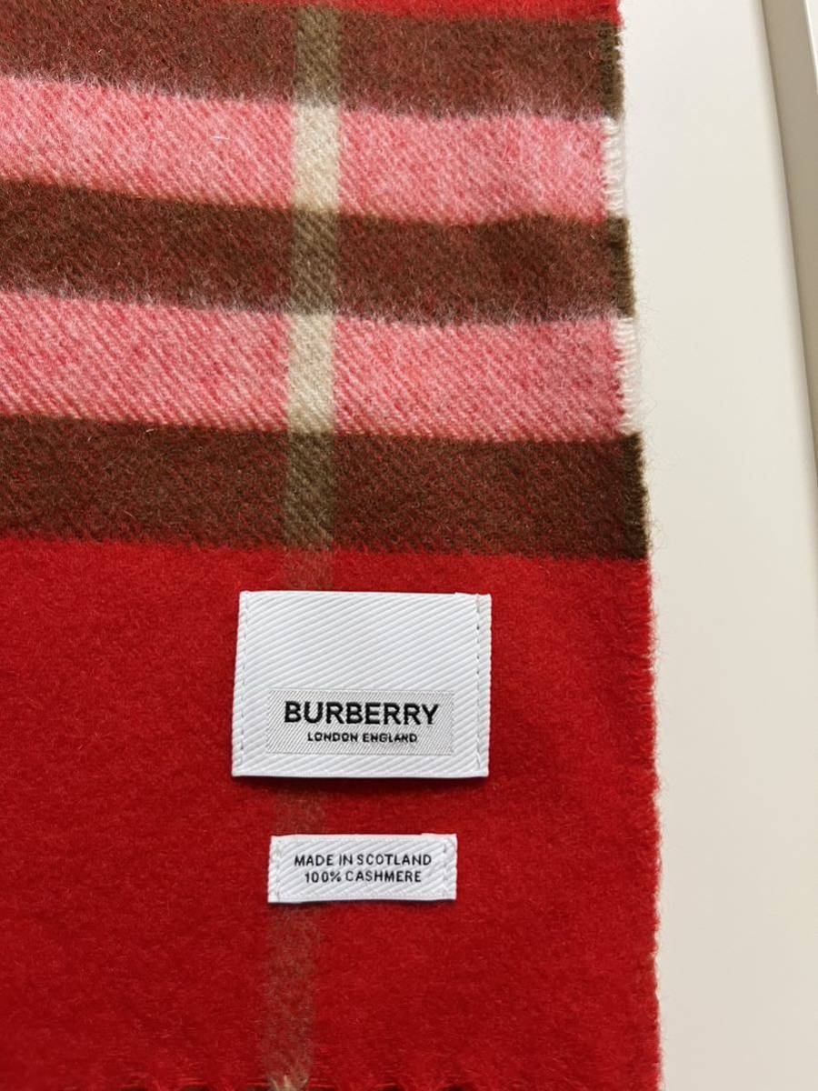 専門ショップ BURBERRY バーバリー マフラー カシミア100％ タグ付き未