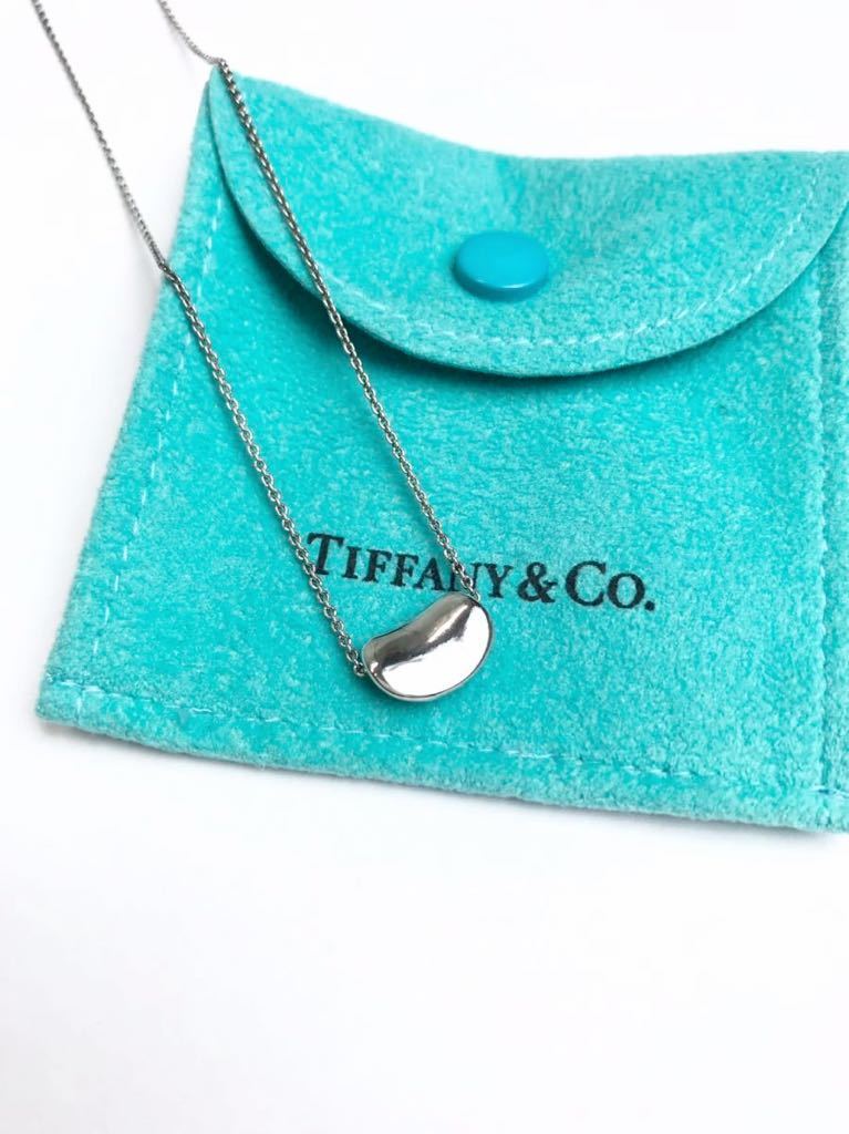 (D) TIFFANY&Co. ティファニー エルサペレッティ ビーン ネックレス シルバー ④_画像1