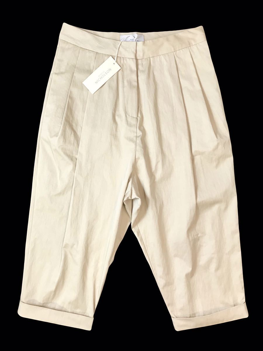 【再入荷】 STUDIO 美品 (D) NICHOLSON スラックス ベージュ 00 ボリュームプリーツパンツ スタジオニコルソン Sサイズ 【再入荷】 STUDIO 美品 (D) NICHOLSON スラックス ベージュ 00 ボリュームプリーツパンツ スタジオニコルソン Sサイズ