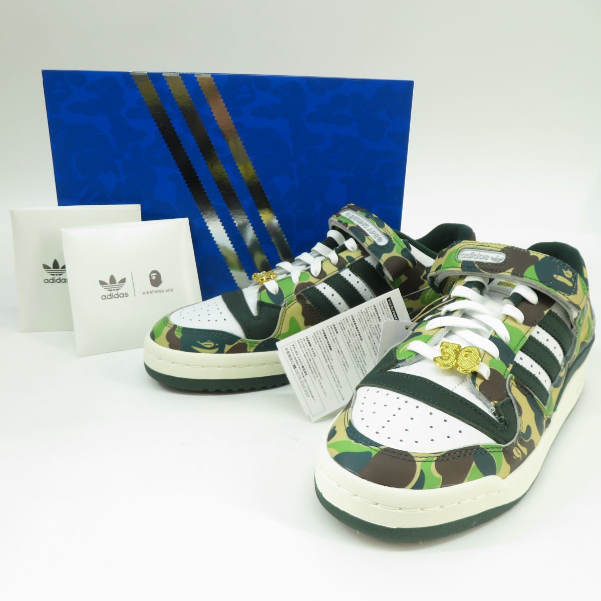 春夏新作 154s【未使用】adidas アディダス FORUM 84 BAPE LOW