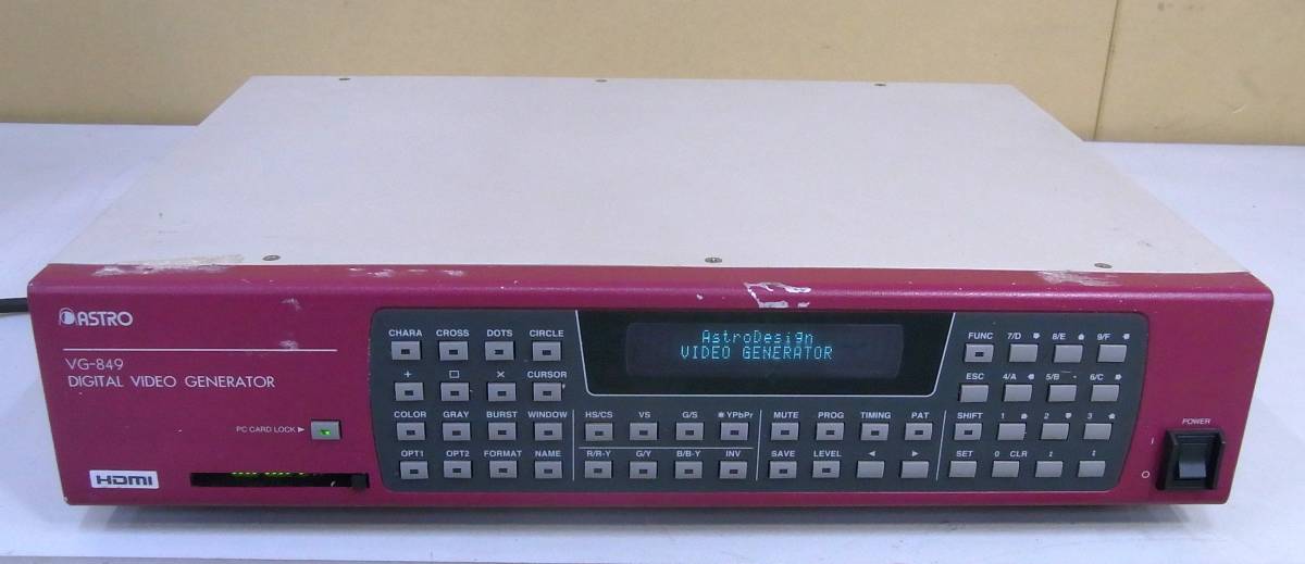 ASTRO VG-849 Digital Video Generator 管理番号：RH-480