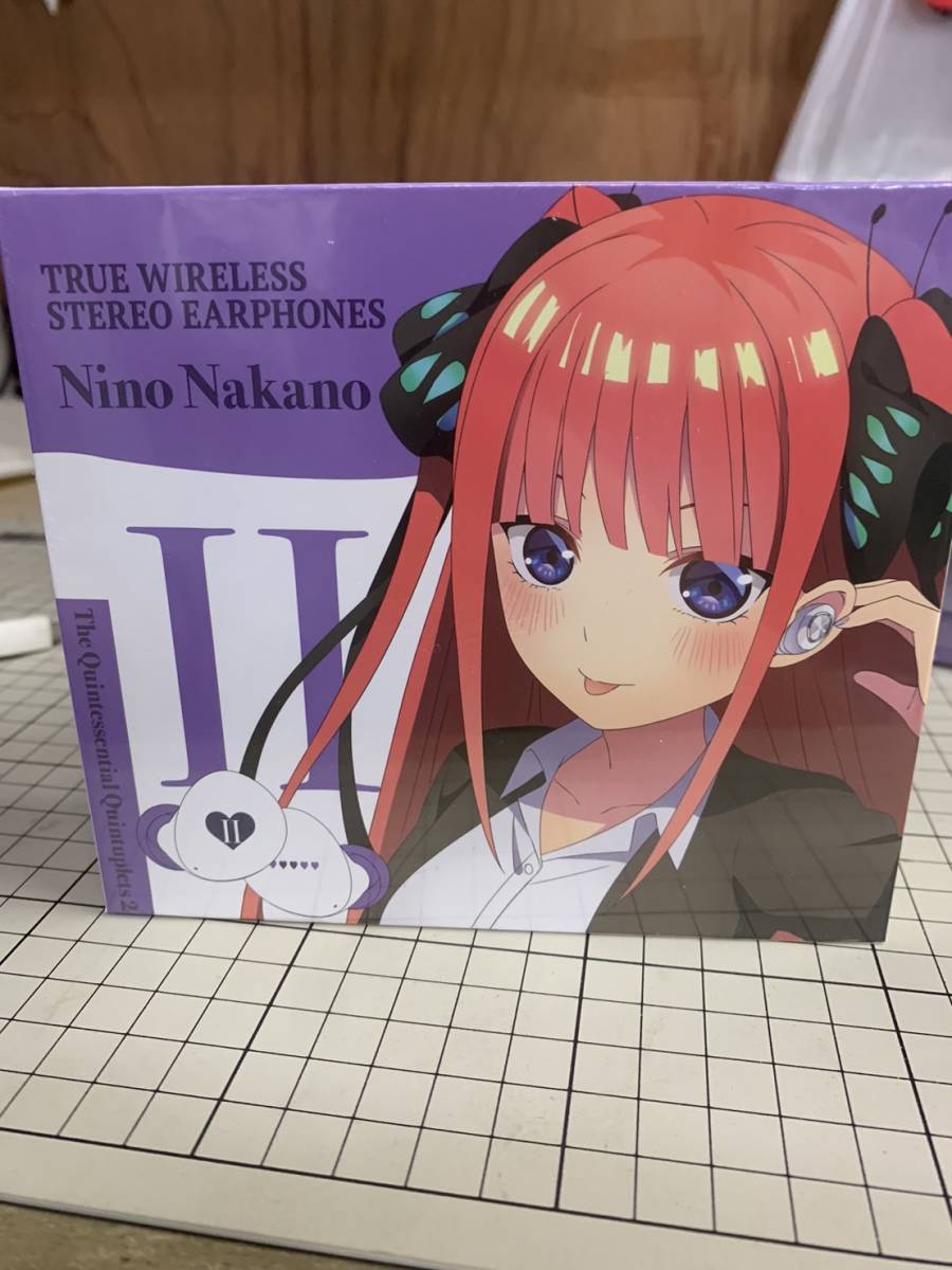 新品未使用品】TRUE WIRELESS STEREO EARPHONES 五等分の花嫁∬ 中野二