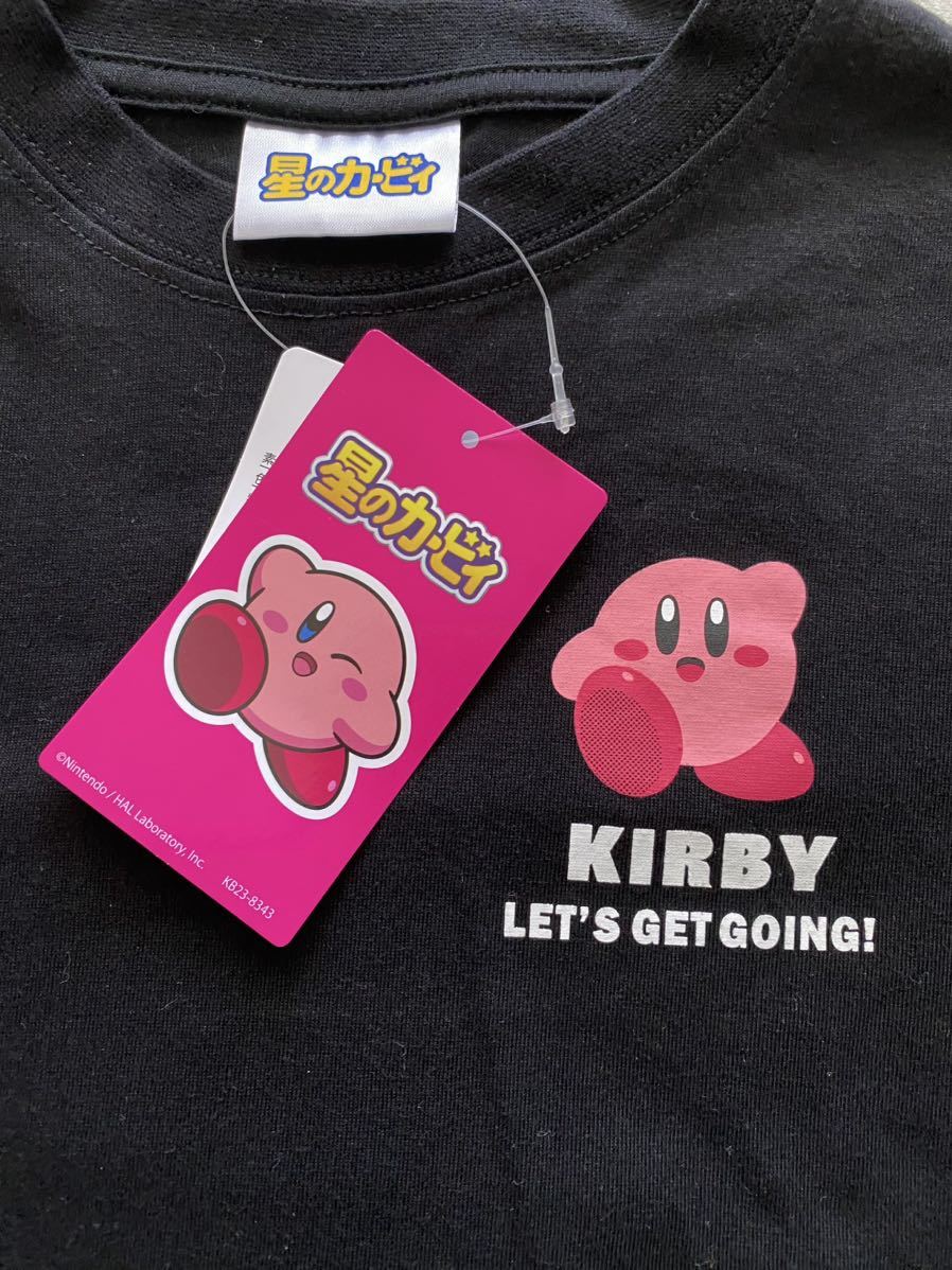 即決★新品110　星のカービィ　半袖Tシャツ　黒　Kirby_画像2