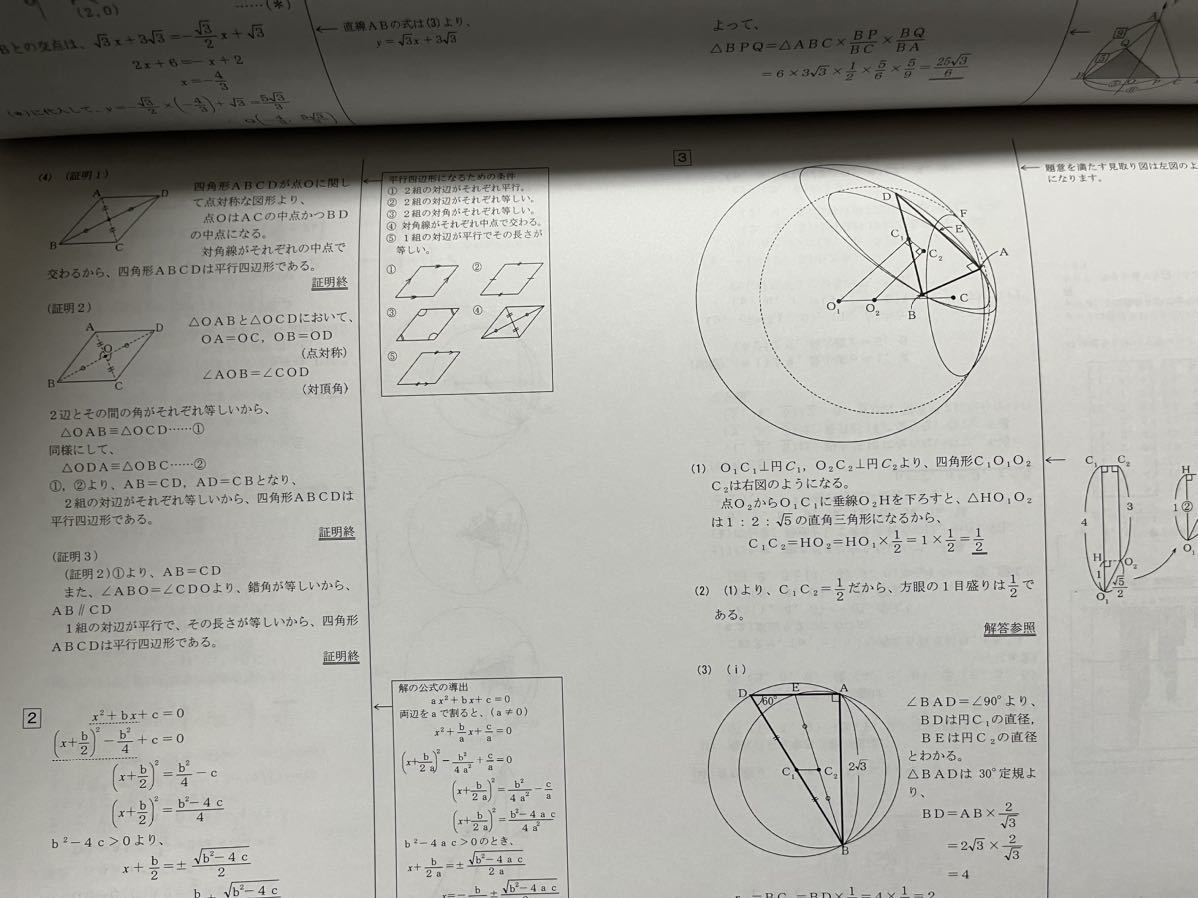 レア物 早稲田アカデミー 開成 国立附属高校 数学 入試問題解答解説