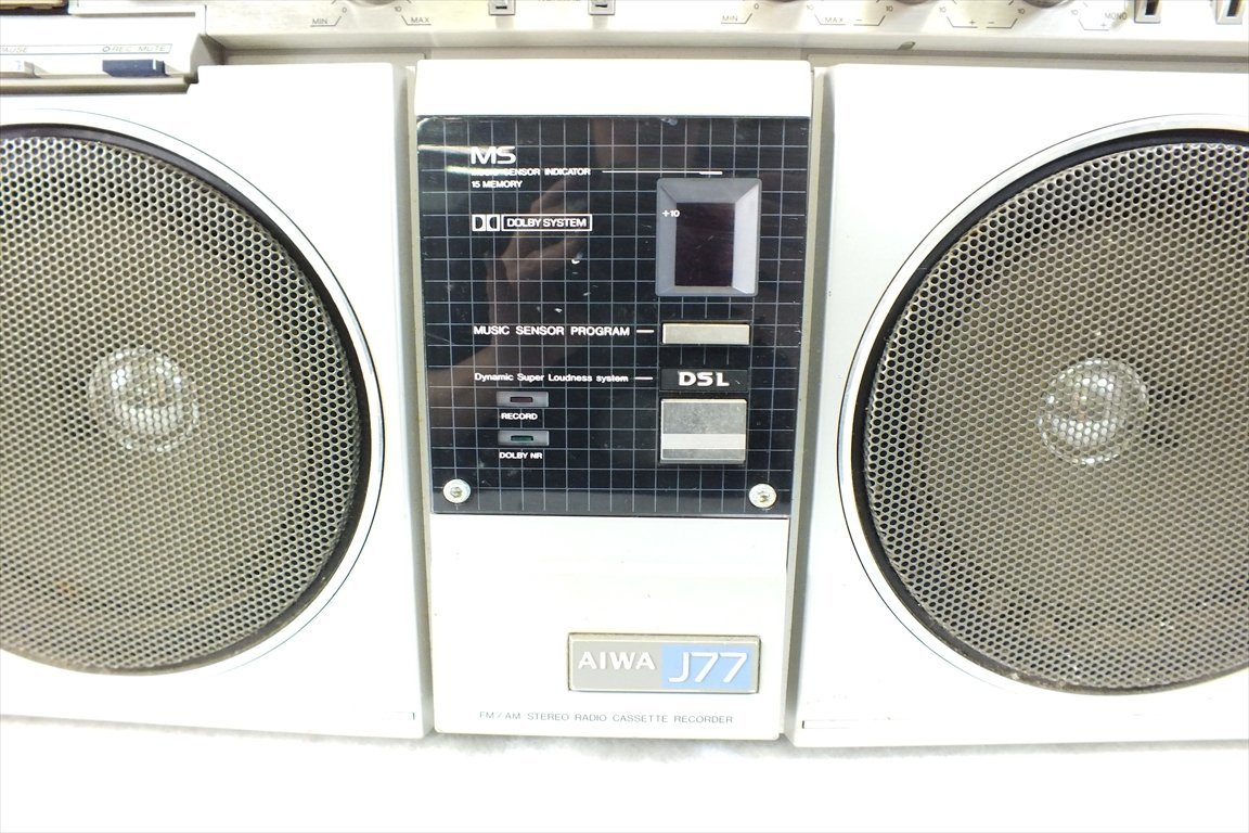 希少当時物■AIWA アイワ大型ラジカセ CS-J77MKⅡ■ラジオ受信確認確認