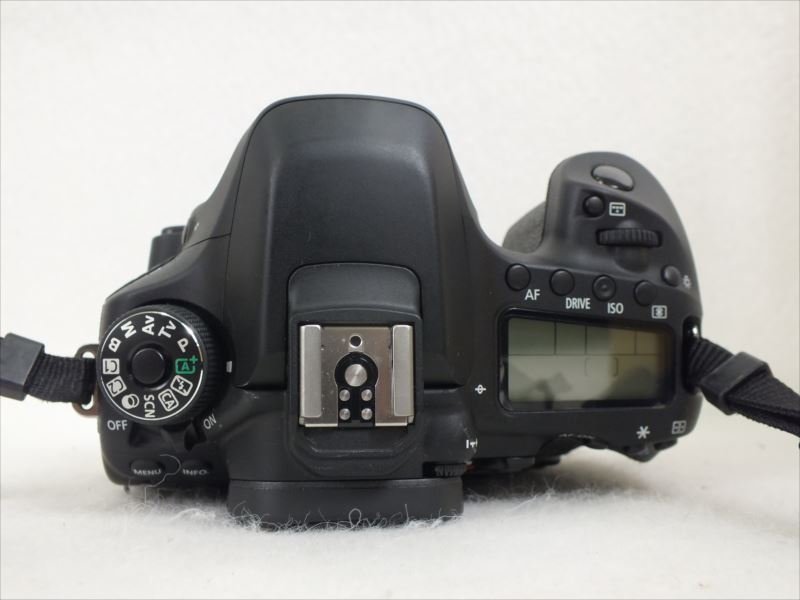 ♪ Canon キャノン EOS80D(W) デジタル一眼レフ EF-S 18-55 取扱説明書有り 中古現状品 230611G6122_画像5