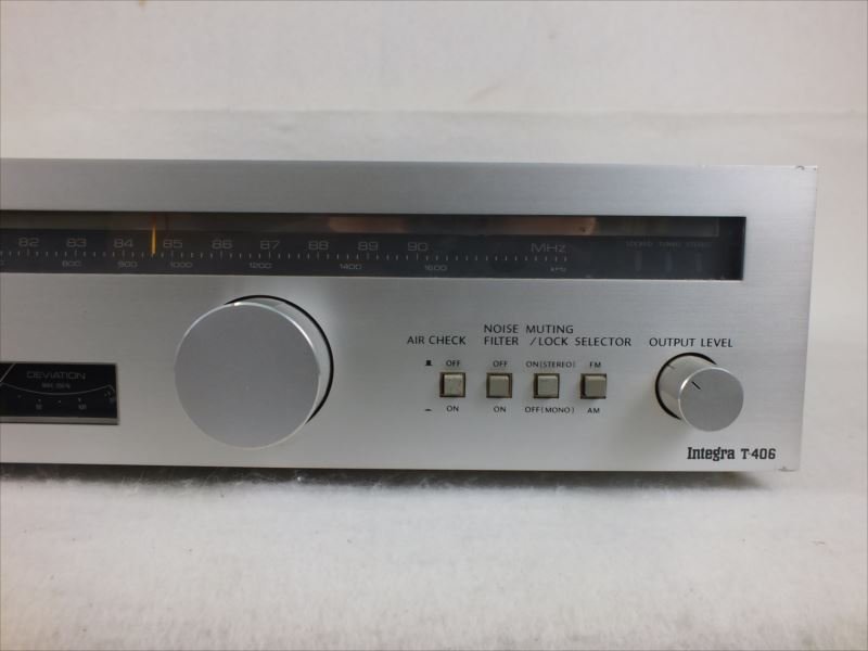 ♪ ONKYO オンキョー Integra T-406 チューナー 中古 現状品 230611E3171_画像4