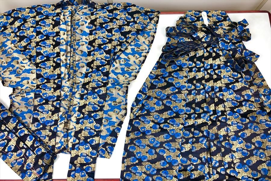 ◎リサイクル着物 小物 踊り衣裳 裃 長袴 美品 袴裃セット 桜雲取紋様