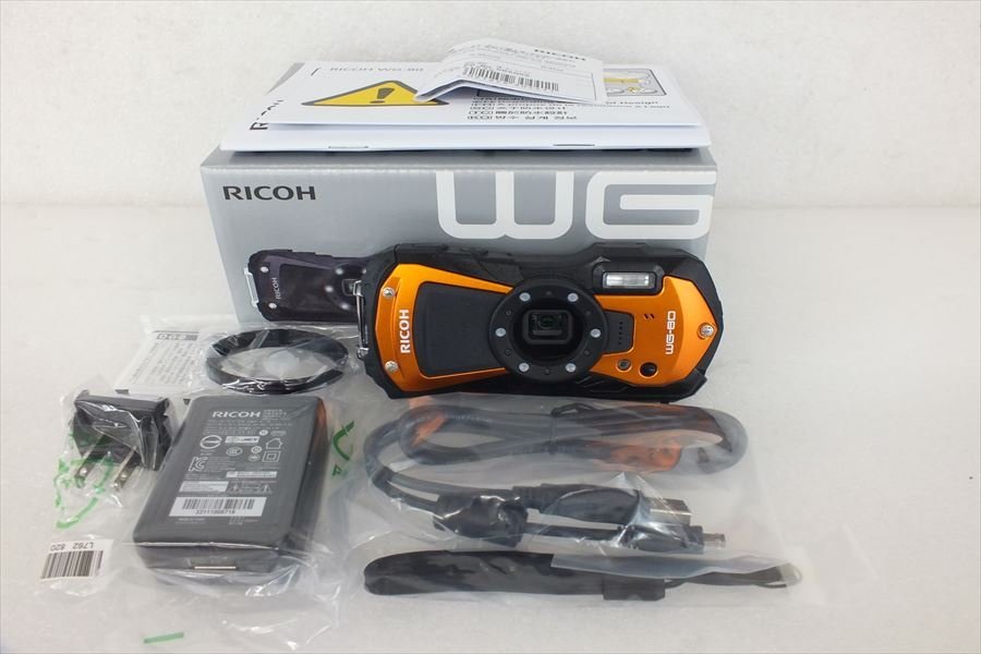 ■ RICOH リコー WG-80 デジタルカメラ 取扱説明書有り 元箱付き  230602A7062