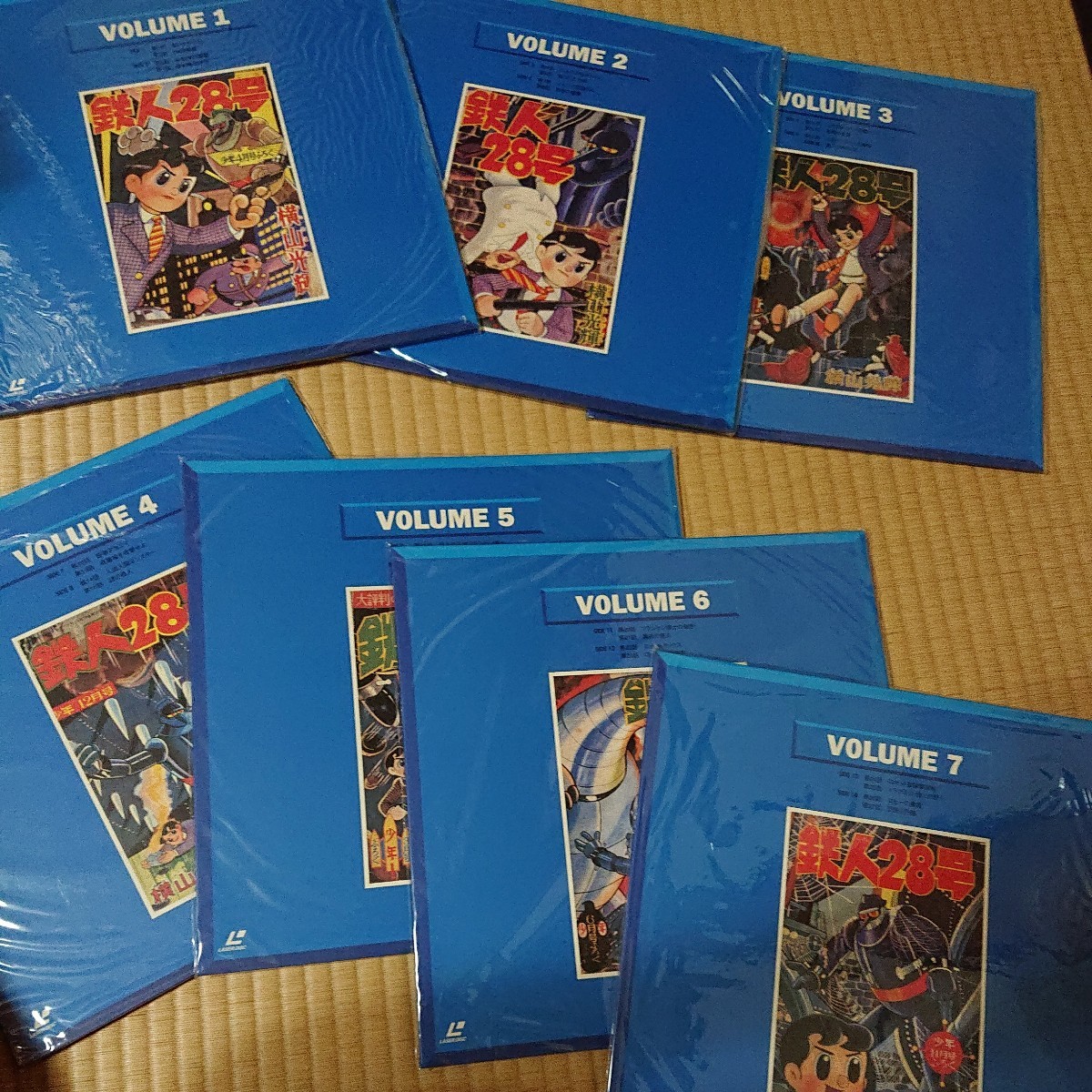 [ unopened ] Tetsujin 28 number laser disk box 7 sheets set 