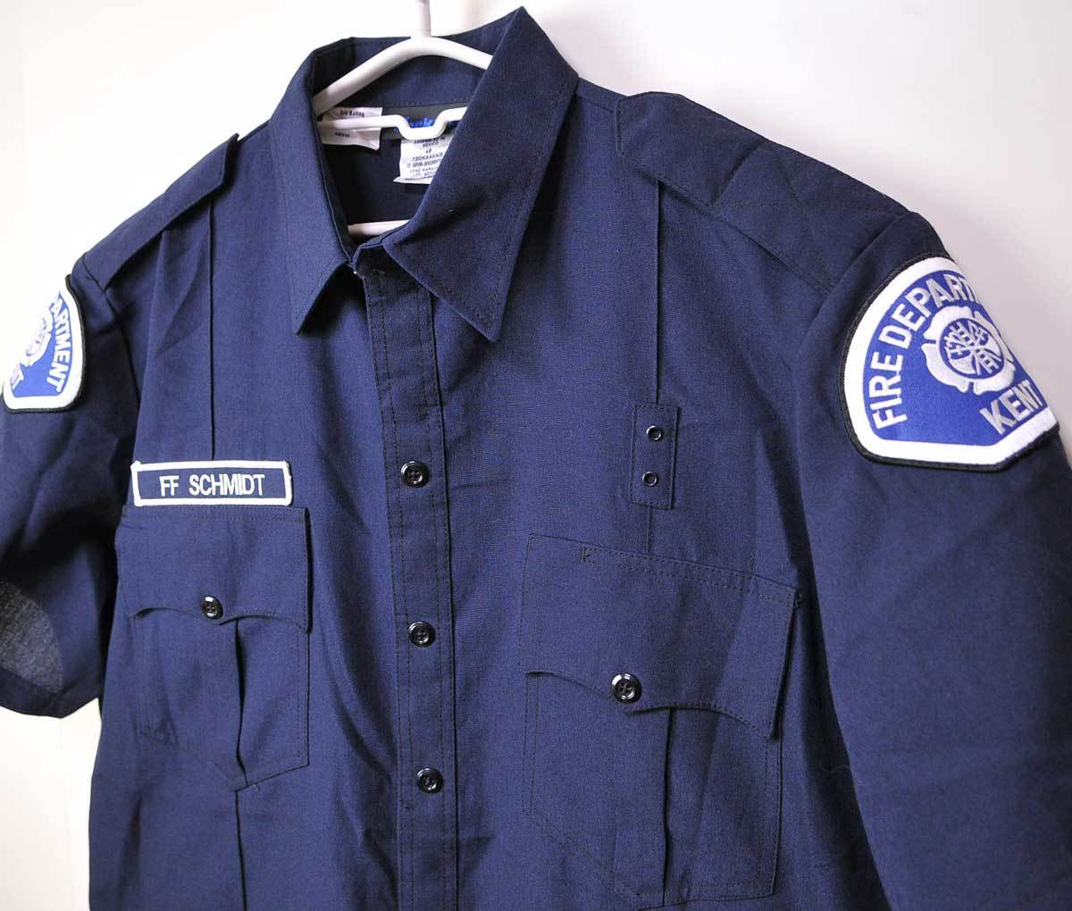 古着●アメリカ消防部門 半袖シャツ ケント XL相当 サイズ48 xwpの画像1