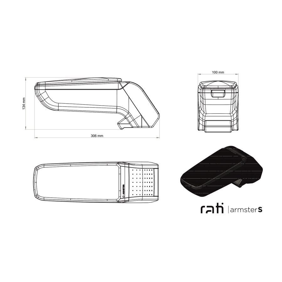 ARMSTER S アームレスト FIAT 500 + ABARTH 500 / 595 / 695 フェーズ1　フィアット 500 アバルト 500 / 595 / 695 フェーズ1_画像7