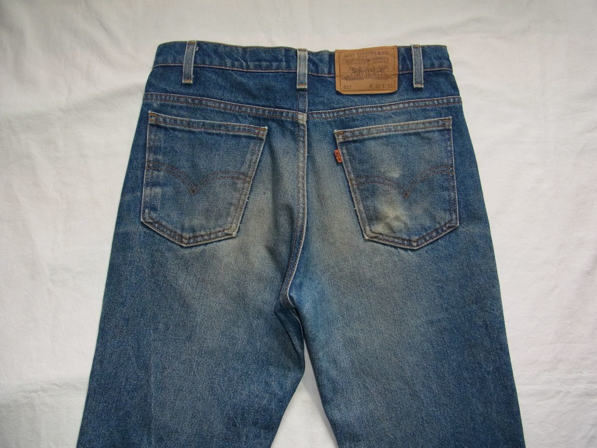 ☆ 90s USA製 Levi's リーバイス 517 ブーツカット デニム パンツ W32 ☆古着 1995年製造 オリジナル ビンテージ オールド 501 646 80s_画像4