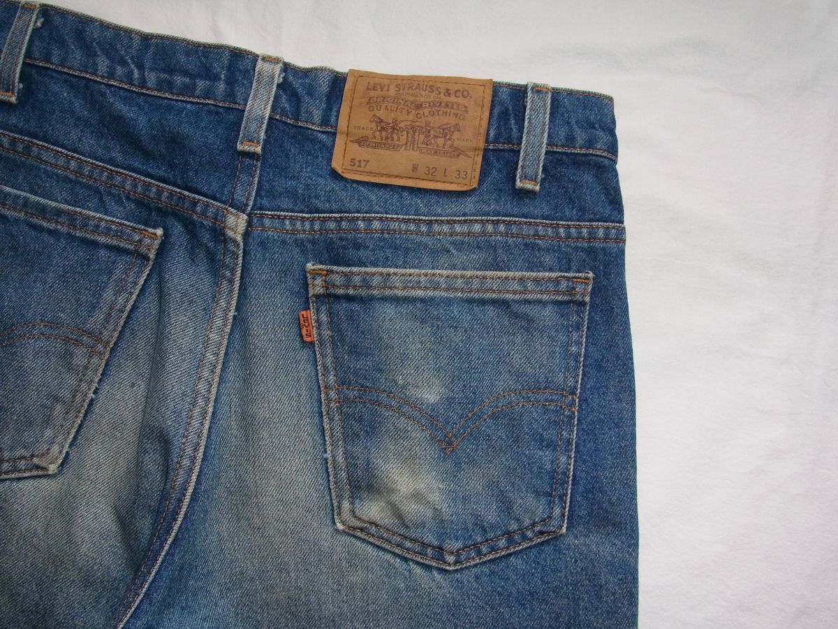 ☆ 90s USA製 Levi's リーバイス 517 ブーツカット デニム パンツ W32 ☆古着 1995年製造 オリジナル ビンテージ オールド 501 646 80s_画像5