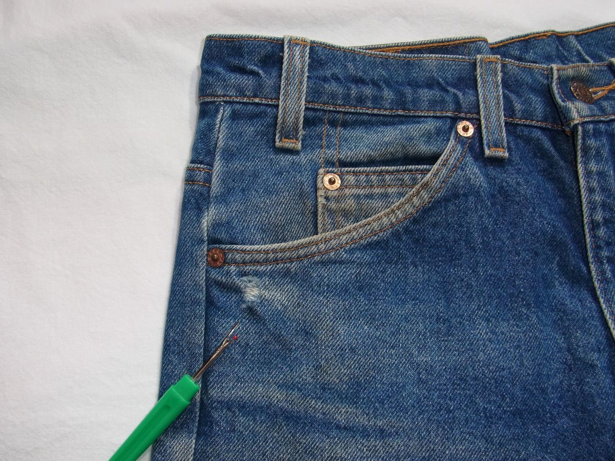 ☆ 90s USA製 Levi's リーバイス 517 ブーツカット デニム パンツ W32 ☆古着 1995年製造 オリジナル ビンテージ オールド 501 646 80s_画像7