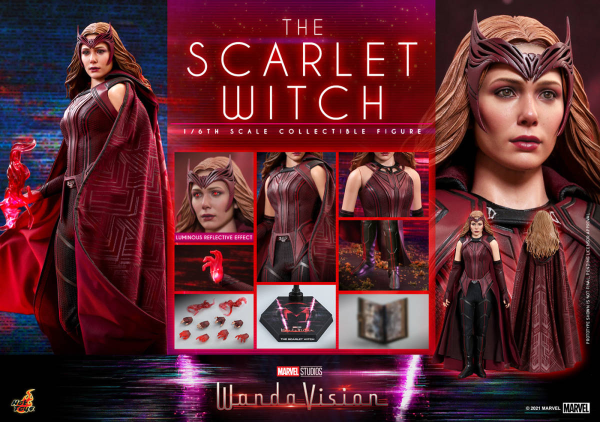 新品未開封 ホットトイズTMS036 『ワンダヴィジョン』 1/6フィギュア　スカーレット・ウィッチ WandaVision - Scarlet Witch (検 vision)