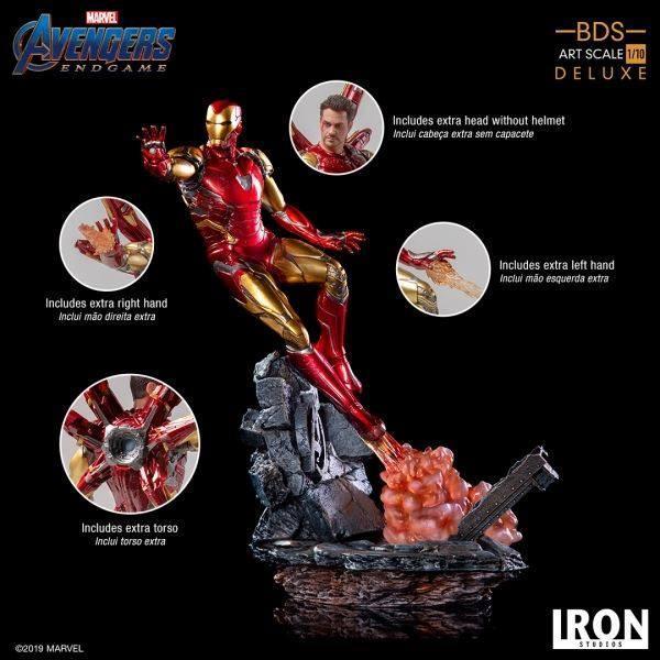 新品未開封 アイアンスタジオ iron studios アベンジャーズ アイアンマン マーク85 1/10 DX Avengers: Endgame BDS Iron Man Mark LXXXV_画像1