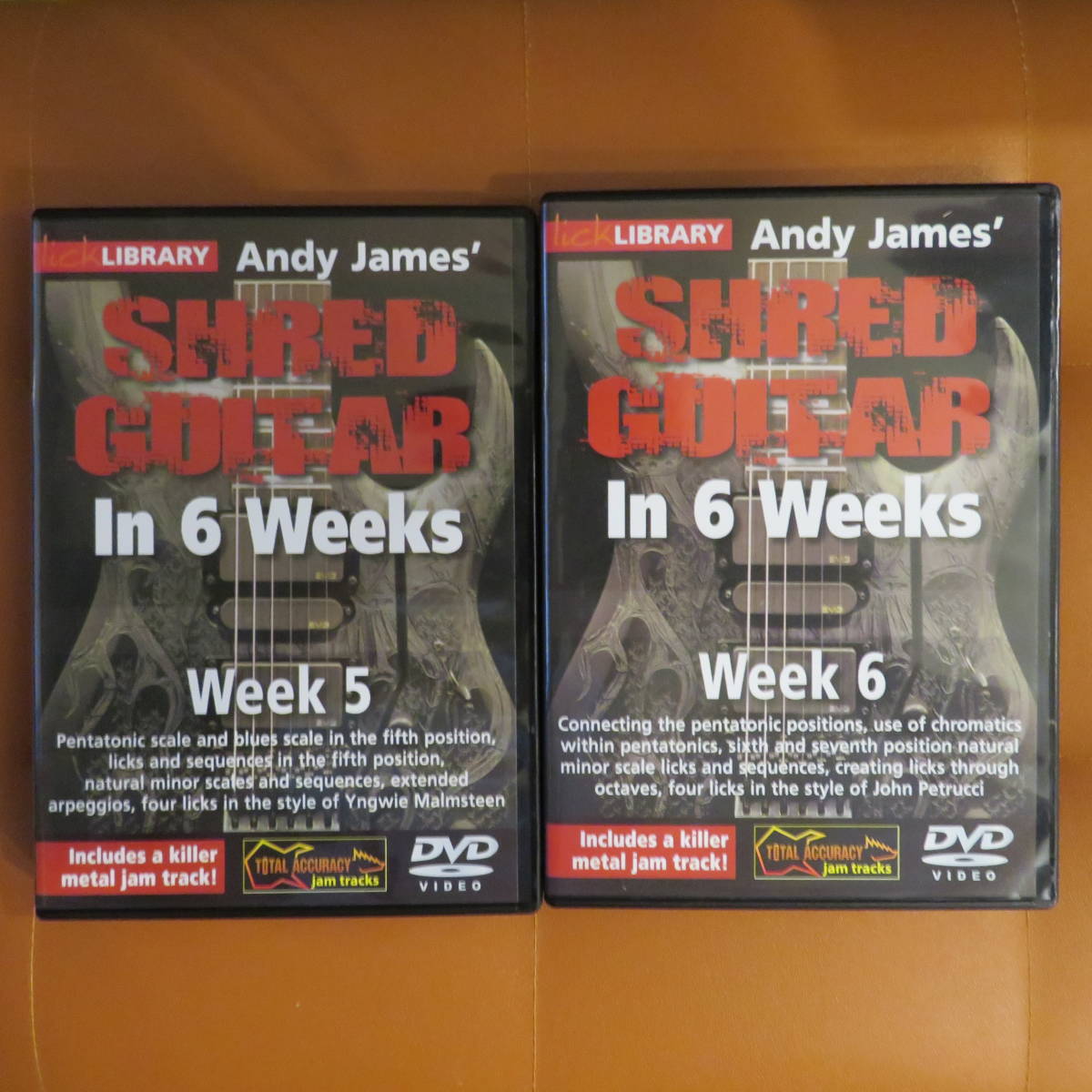 [ used beautiful goods DVD]Lick Library Shred Guitar In 6 weeks ( direct imported goods ;6 volume set ) English however well understand 