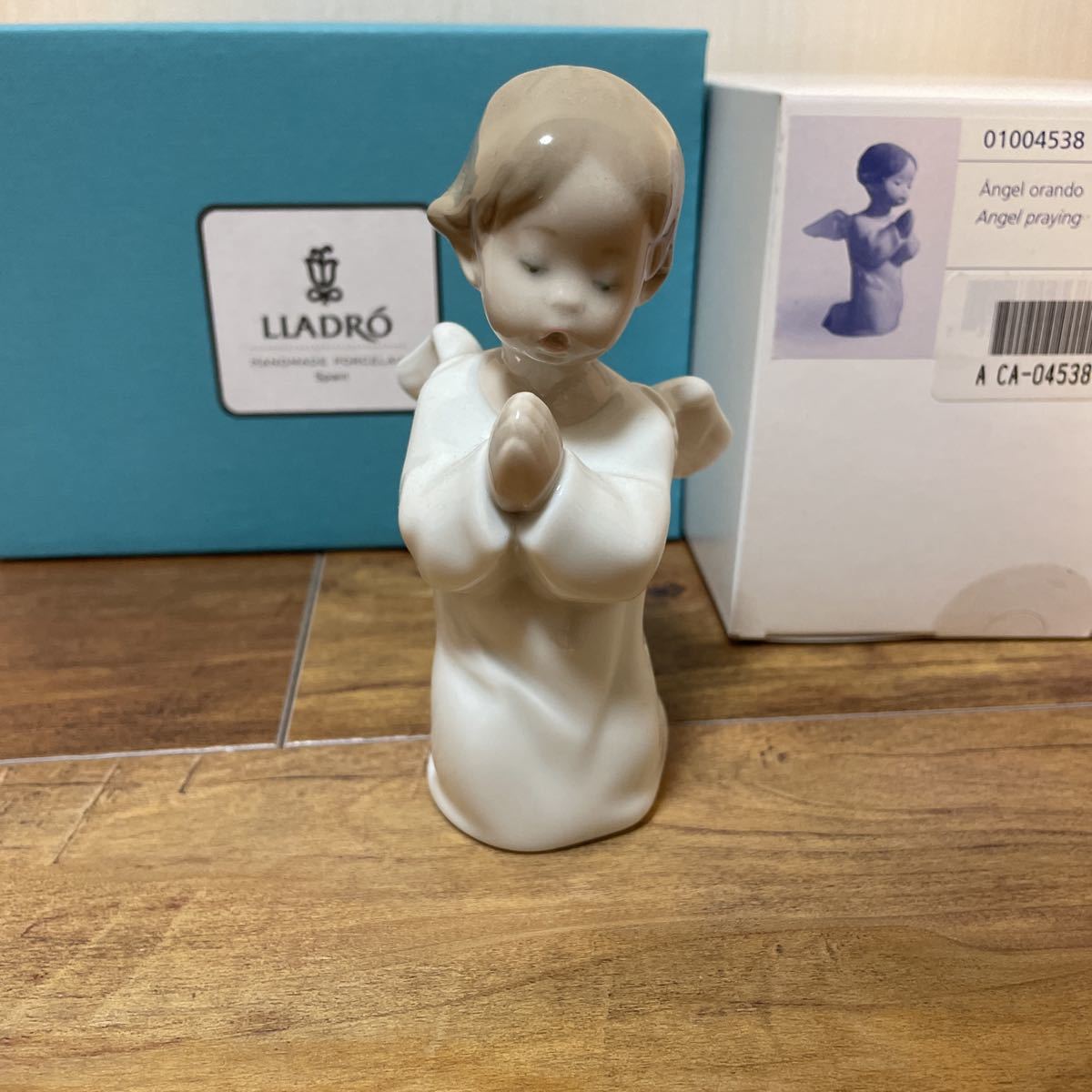 LLADRO Lladro 4538 симпатичный ... ангел figyu Lynn керамика украшение произведение искусства Angel orando Angel playing