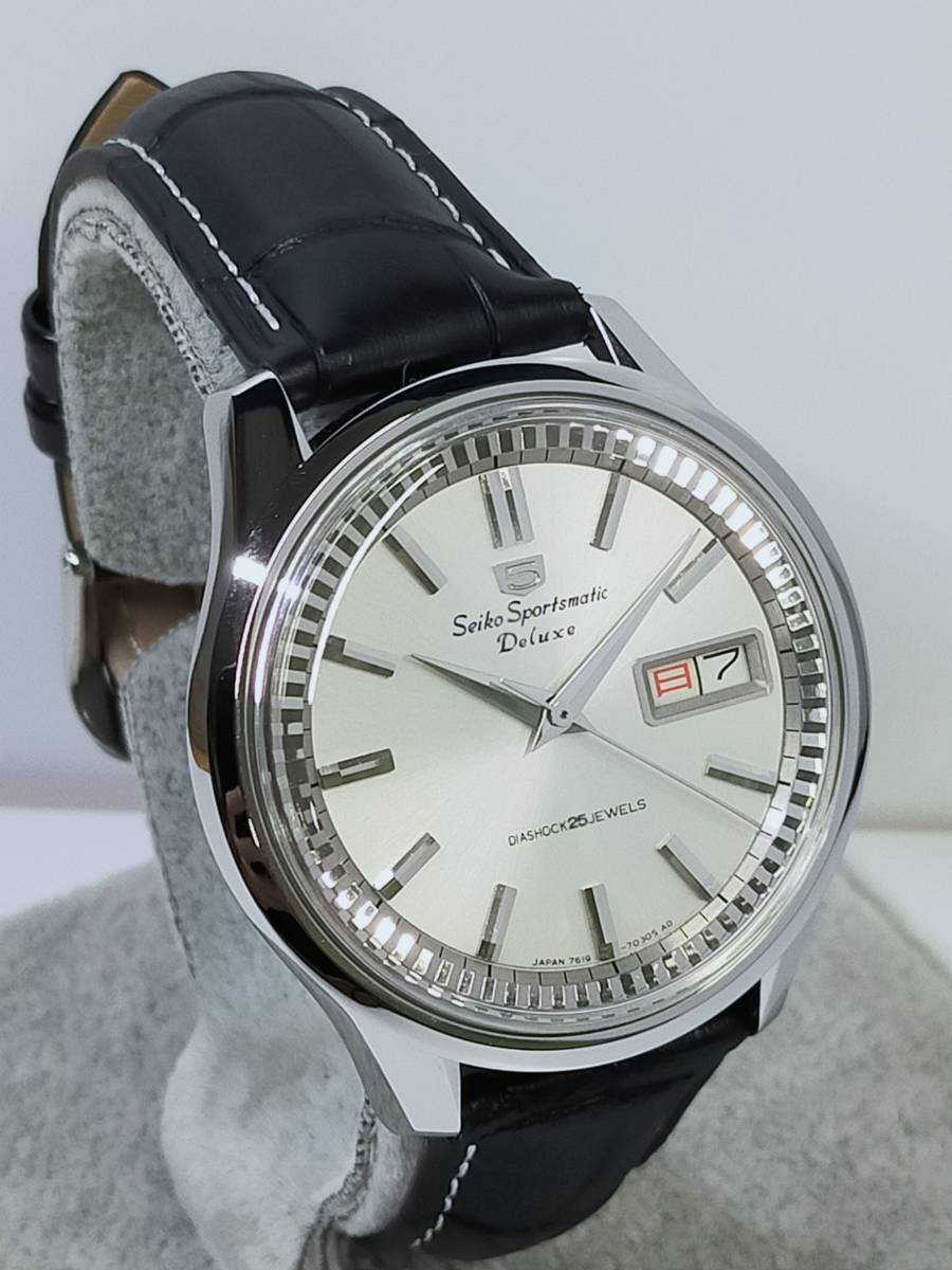 セイコー SEIKO Sportsmatic 5 Deluxe 25J 7619-7060 オーバーホール済み_画像3