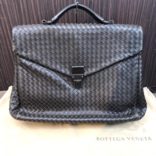 公式】 【BOTTEGA VENETA】ボッテガ 茶色 ブリーフケース イントレ