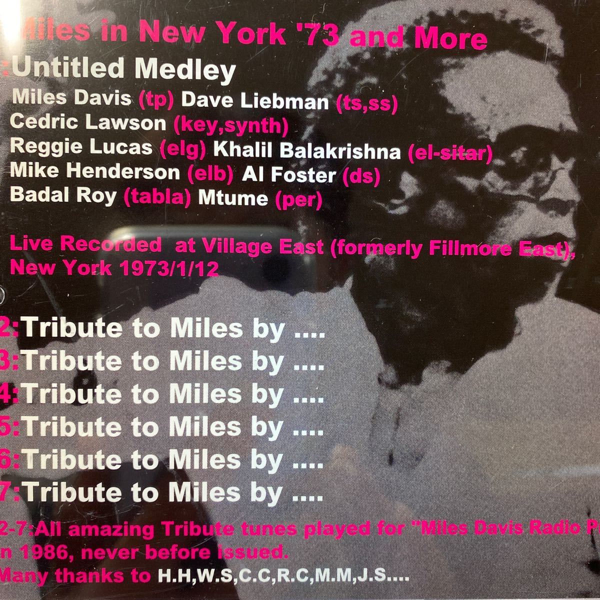 ★MILES DAVIS/マイルス・デイヴィス/イン・ニューヨーク73&モア 美品 KOBオリジナル・プレス廃盤CD_画像2