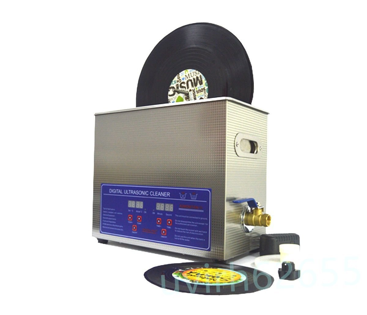 品質保証★超音波洗浄器6L + レコード洗浄専用モーター 【レコード4枚設置可】_画像2