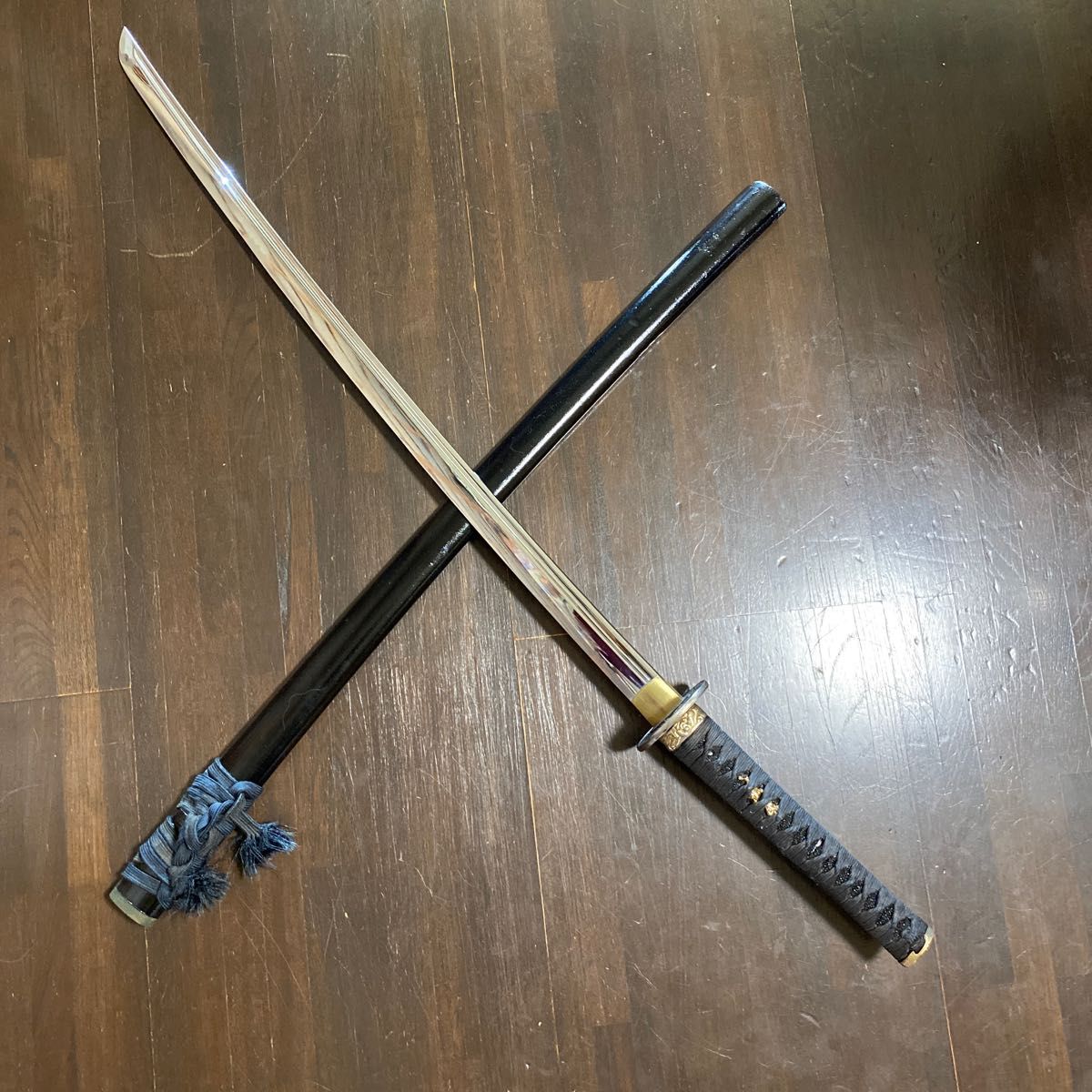 日本刀 模造刀［金黒鞘(さや) 打刀 70cm］ - 武具